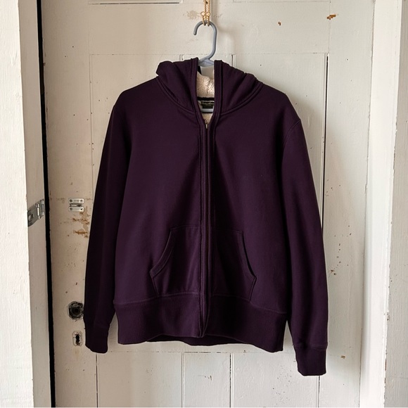 Eddie Bauer Purple Plum Fleece Lined Hooded Jacket - Picture 2 of 13